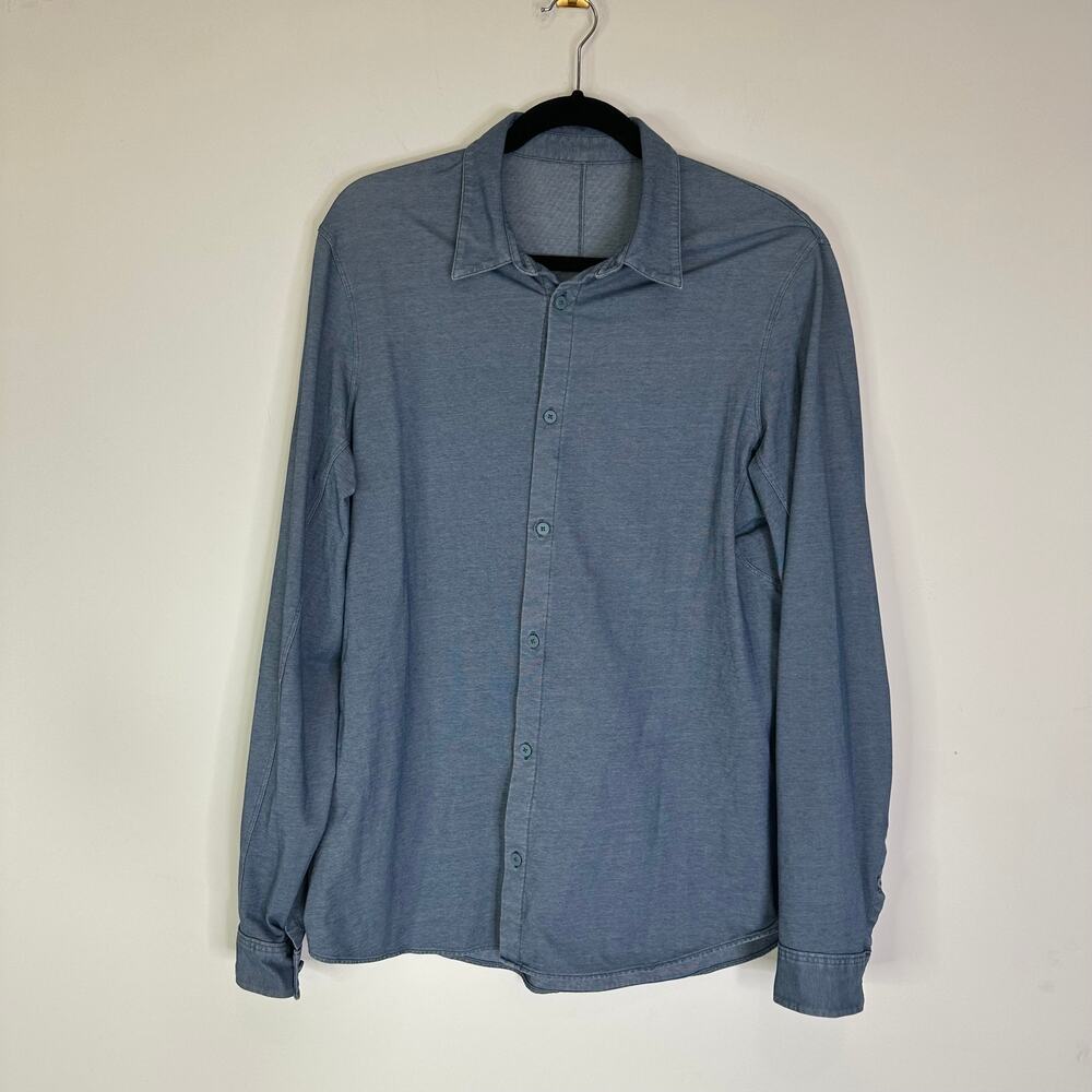 lululemon athletica Blue Casual Button Down Shirt